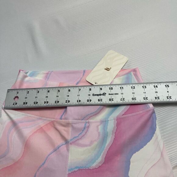 NWT Fabletics High Waisted Ombré Printed Powerhold Crop Leggings Size Medium New - Picture 4 of 9